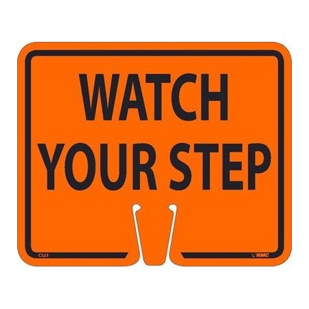 Nmc Safety Cone Watch Your Step Sign CS25